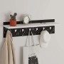 Wall hanger Popy Megapap made of metal - melamine color white - black 80x15.2x20.3cm.