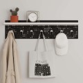 Wall hanger Popy Megapap made of metal - melamine color white - black 80x15.2x20.3cm.