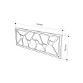 Κρεμάστρα τοίχου Trace Megapap χρώμα λευκό 74,6x1,8x26,6εκ.