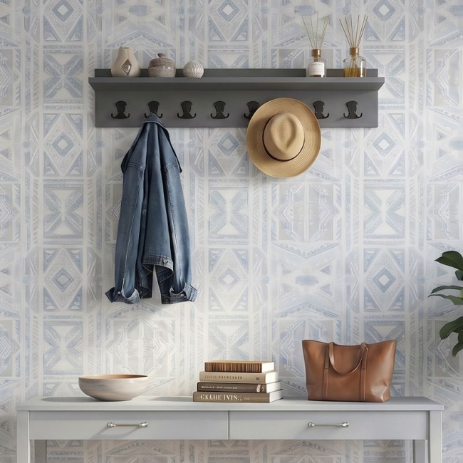 Κρεμάστρα τοίχου Vettini Megapap χρώμα ανθρακί 100x12x20εκ.