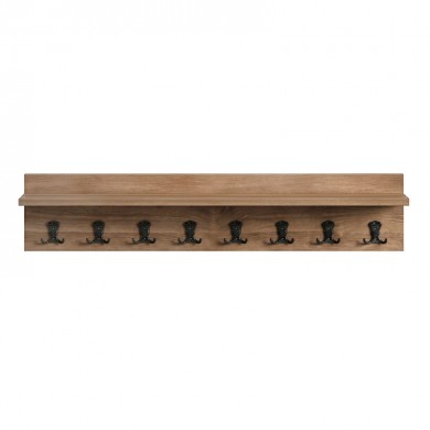 Κρεμάστρα τοίχου Vettini Megapap χρώμα καρυδί 100x12x20εκ.