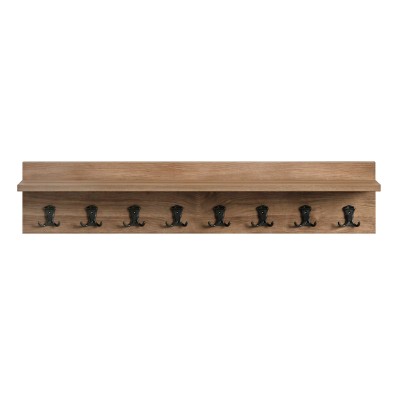 Κρεμάστρα τοίχου Vettini Megapap χρώμα καρυδί 100x12x20εκ.