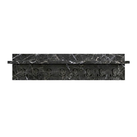 Kery Megapap melamine wall hanger in black marble color 100x12x20cm.