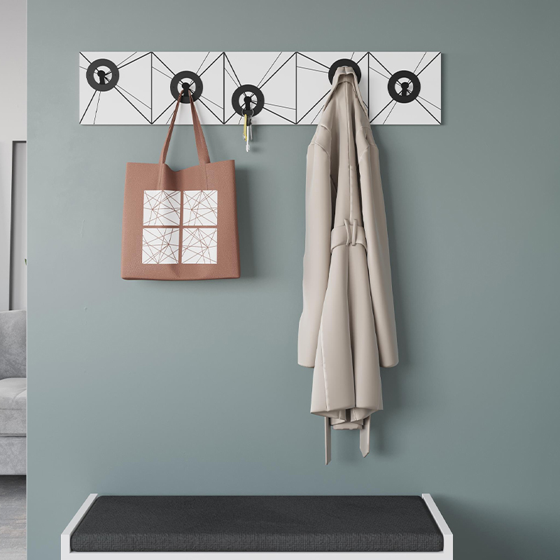 Vizy Megapap wall hanger made of metal - melamine color white 90x1.8x18cm.