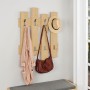 Wave Megapap melamine wall hanger in natural beech color 64x4x81cm.