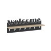 Welcome Megapap wall hanger made of metal - melamine color black - sapphire oak 86x15.2x29cm.