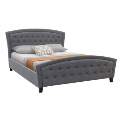 Alexia Megapap fabric bed in grey color 160x200cm.