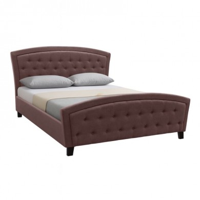 Alexia Megapap fabric bed in brown color 160x200cm.