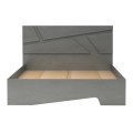 Κρεβάτι Efes Megapap χρώμα γκρι σκυροδέματος 160x200εκ.