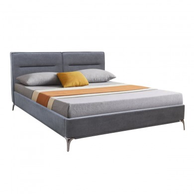 Megan Megapap fabric bed in anthracite color 160x200cm.