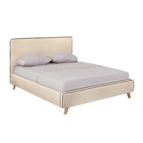 MORISSON Bed (for Mattress 160x200cm) Ecru Fabric