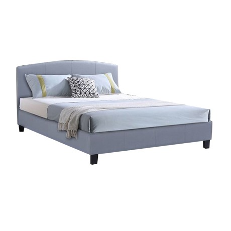 ODEON Bed (for Mattress 160x200cm) Fabric Grey