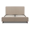 Κρεβάτι Ovelia Megapap υφασμάτινο χρώμα μπεζ 150x200εκ.