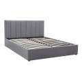 Renata Megapap fabric bed with storage space in grey color 150x200cm.