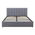 Renata Megapap fabric bed with storage space in grey color 160x200cm.