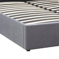 Renata Megapap fabric bed with storage space in grey color 160x200cm.