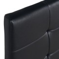 Sissy Megapap PU leather bed in black color 160x200cm.