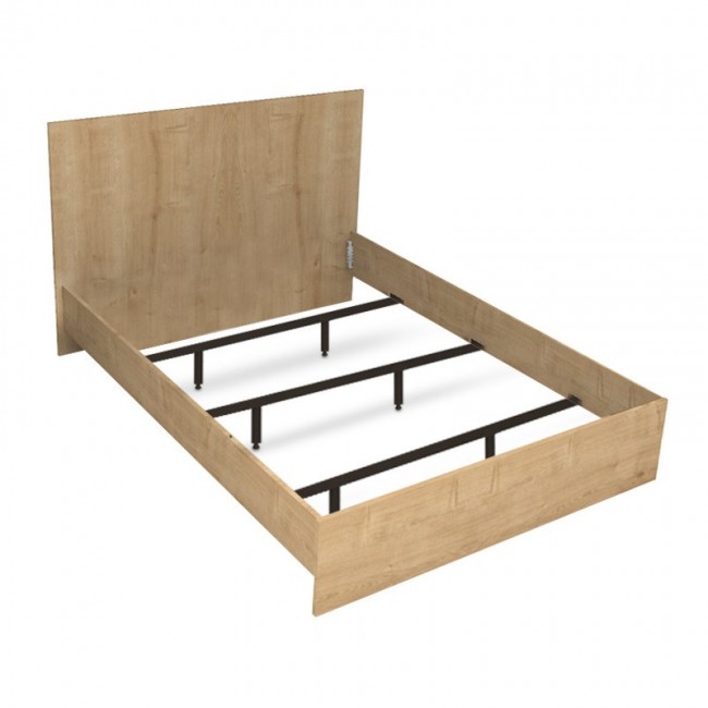 Κρεβάτι Troy Megapap χρώμα φυσικό οξιάς 150x200εκ.