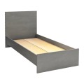 Troy Megapap melamine bed in concrete grey color 100x200cm.