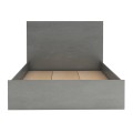 Κρεβάτι Troy Megapap χρώμα γκρι σκυροδέματος 120x200εκ.