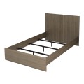 Troy Megapap melamine bed in walnut color 120x200cm.