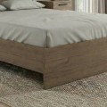 Troy Megapap melamine bed in walnut color 140x190cm.