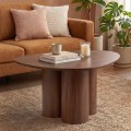 LEBRON Coffee Table 80x80cm MDF Walnut