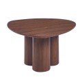 LEBRON Coffee Table 80x80cm MDF Walnut
