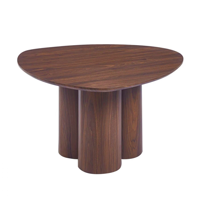 LEBRON Coffee Table 80x80cm MDF Walnut