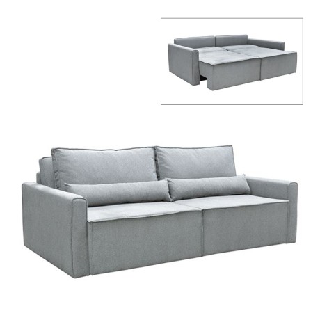 LIDRA Sofa-Bed 3-Seater / Fabric Grey