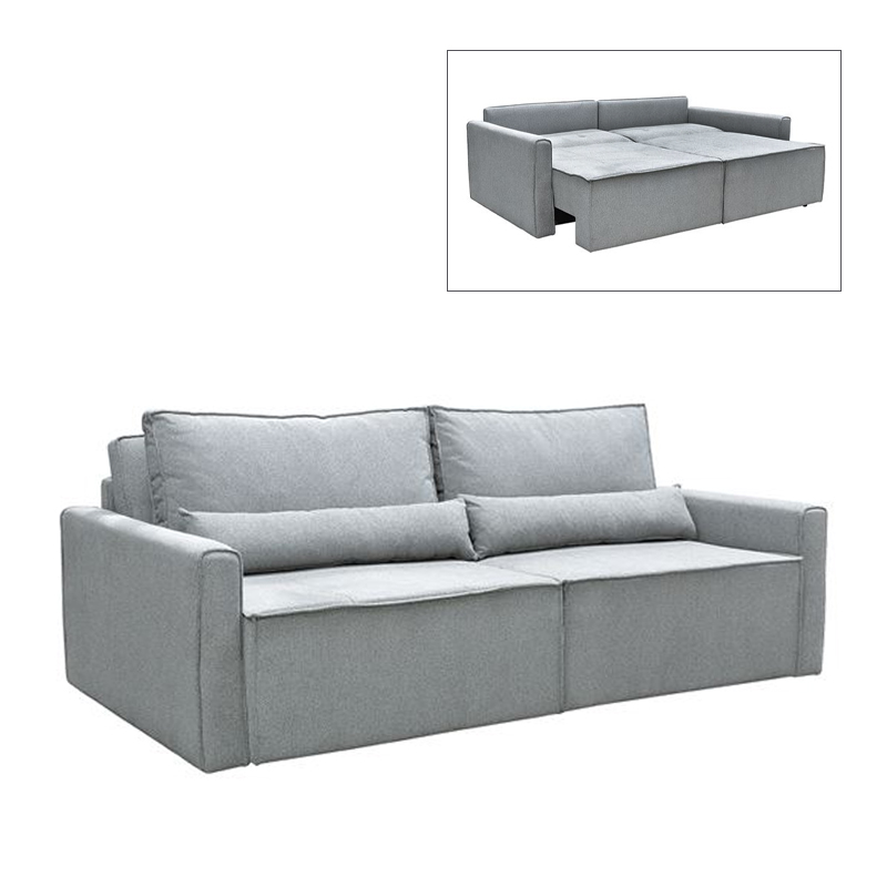LIDRA Sofa-Bed 3-Seater / Fabric Grey