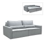 LIDRA Sofa-Bed 3-Seater / Fabric Grey