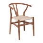 LIMA Chair Walnut, Seat Paper Rope Natural