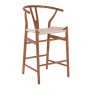 LIMA Barstool Beech Walnut, Seat Paper Rope Natural (seat height 67cm)
