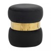 LINDA/R ΣΚΑΜΠΟ BLACK VELVET ΥΦΑΣΜΑ Φ.37Χ43εκ.