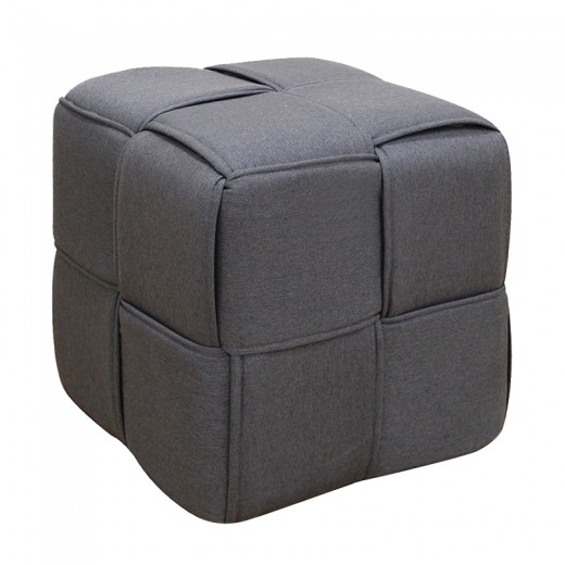 LINE ΣΚΑΜΠΟ GREY ΥΦΑΣΜΑ 40X40X40εκ.