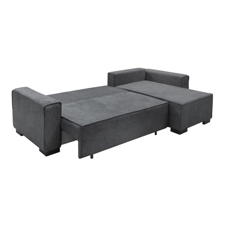 LONDON Left Corner Sofa-Bed / Fabric Anthracite