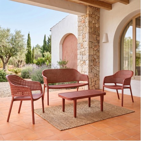 MALAGA Set (4pcs) PP-UV Bordeaux
