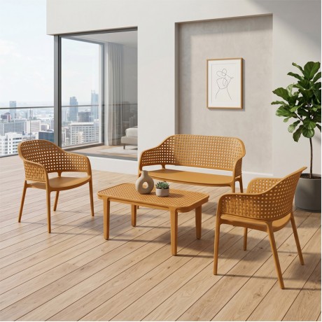 MALAGA Set (4pcs) PP-UV Egg Yellow