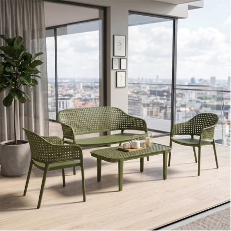 MALAGA Set (4pcs) PP-UV Green