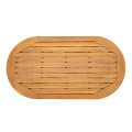 MARK Set Σαλόνι Κήπου 4 τεμαχίων Acacia Φυσικό, Rope Wicker Μαύρο, Μαξιλάρια Μπεζ 2 Πολυθρόνες+Καναπές+Τραπεζάκι