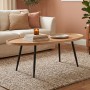 MATRIX Coffee Table 120x60x46cm Natural/Metal Black