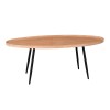 MATRIX Coffee Table 120x60x46cm Natural/Metal Black
