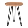 MATRIX Coffee Table D.45x55cm Natural/Metal Black