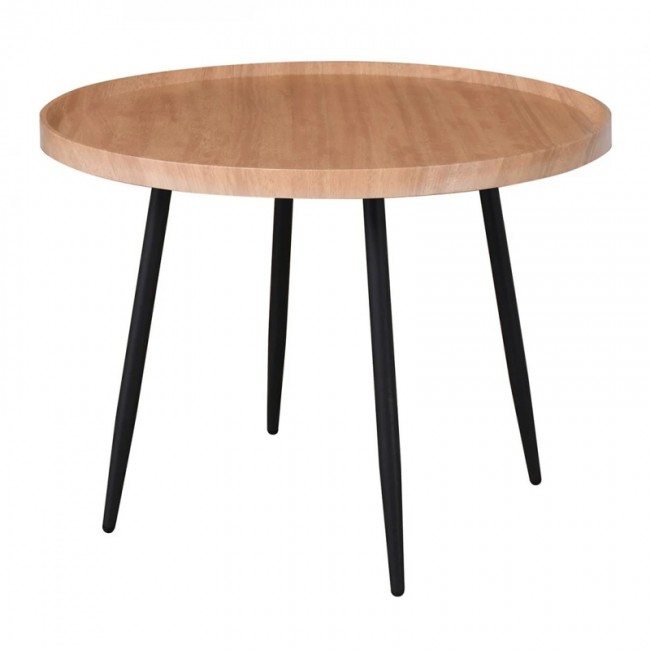 MATRIX Coffee Table D.70x52cm Natural/Metal Black