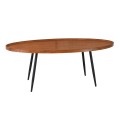 MATRIX Coffee Table 120x60x46cm Walnut/Metal Black