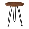 MATRIX Coffee Table D.45x55cm Walnut/Metal Black