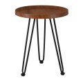 MATRIX Coffee Table D.45x55cm Walnut/Metal Black