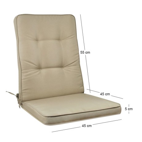 GORD Low Cushion Cappuccino 100(45+55)x45/5 cm