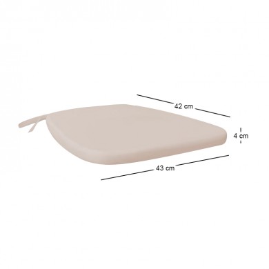 ILONA-DESTINY Cushion Pu Beige